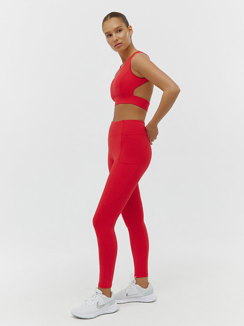 Legginsy One - Czerwony