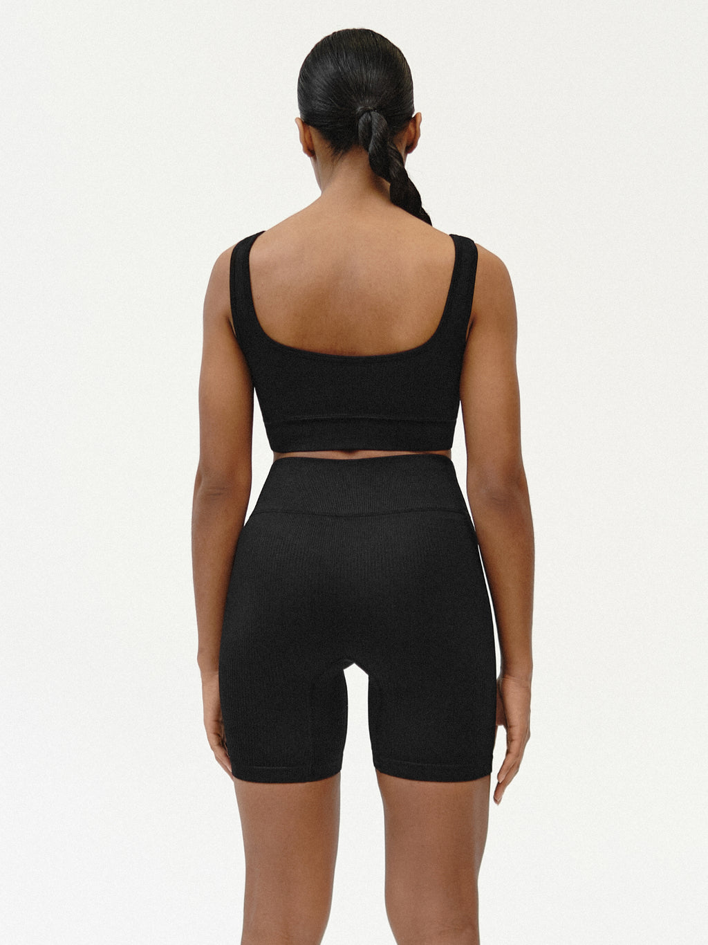 Stanik sportowy Ribbed - Czarny