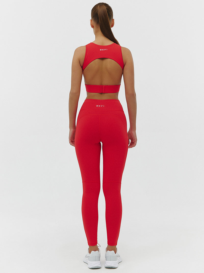 Legginsy One - Czerwony