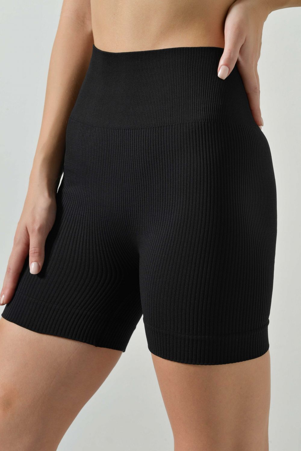 Spodenki Ribbed - Czarny